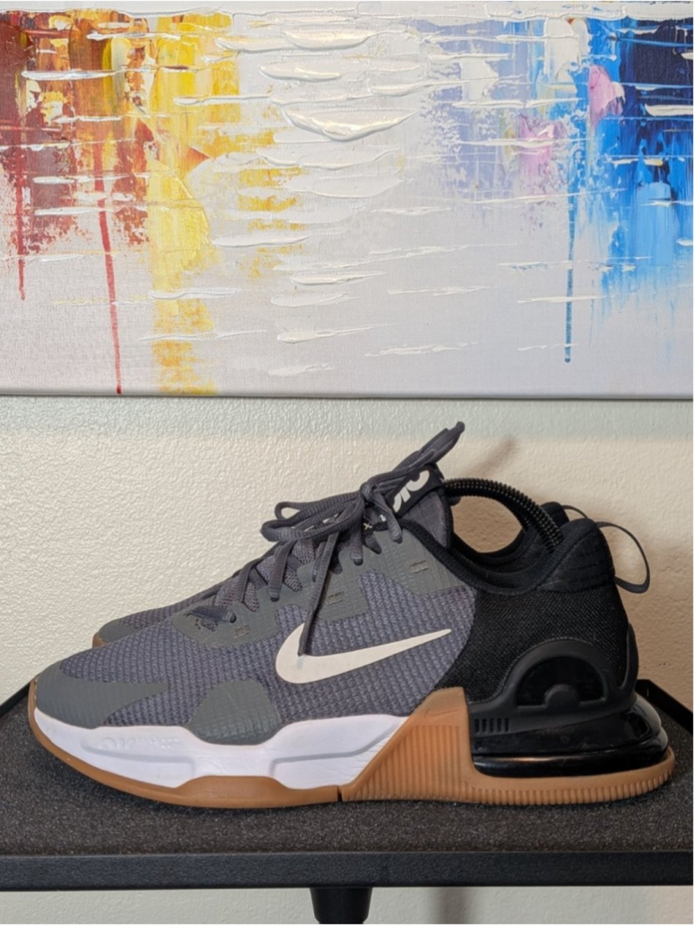 Nike Air Max Alpha Trainer 5 Men's Athletic US 8 Grey Gum Rubber Outsole